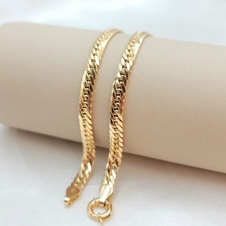 Solid 18K Gold Curb Chain Bracelet 7.3mm 7-8.5 inches
