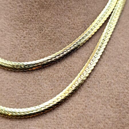 Solid 14K Gold Curb Chain Necklace 3.5mm 16-21.75 inches Length