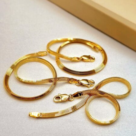 Solid 18K Gold Luxury Bismark Box Mesh Bracelet 3mm Thickness