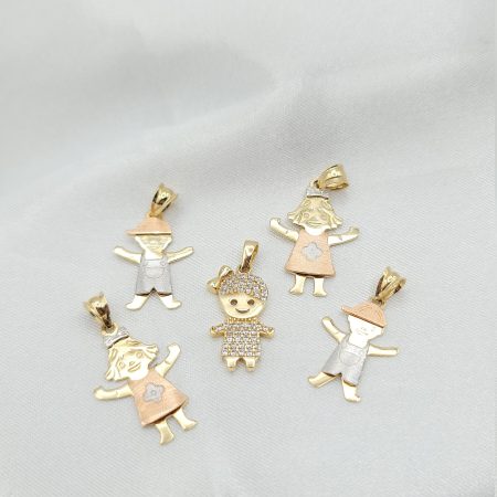 Solid 14K Gold Kids Pendant