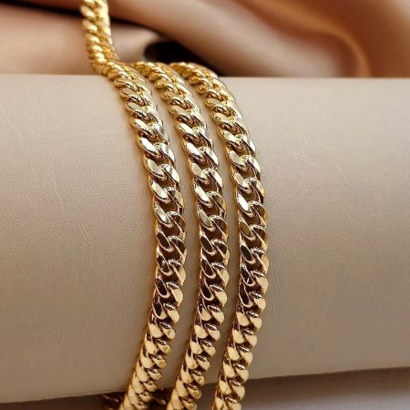 Solid 14K Gold Miami Cuban Chain Necklace 6mm 20.5-25.75 inch Length