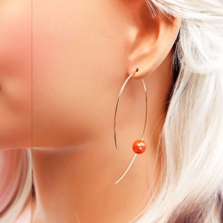 Solid 18K Gold Drop Earrings 3gr