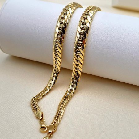 Solid 14K Gold Chunky Curb Bracelet 9mm 7-8 inch Length